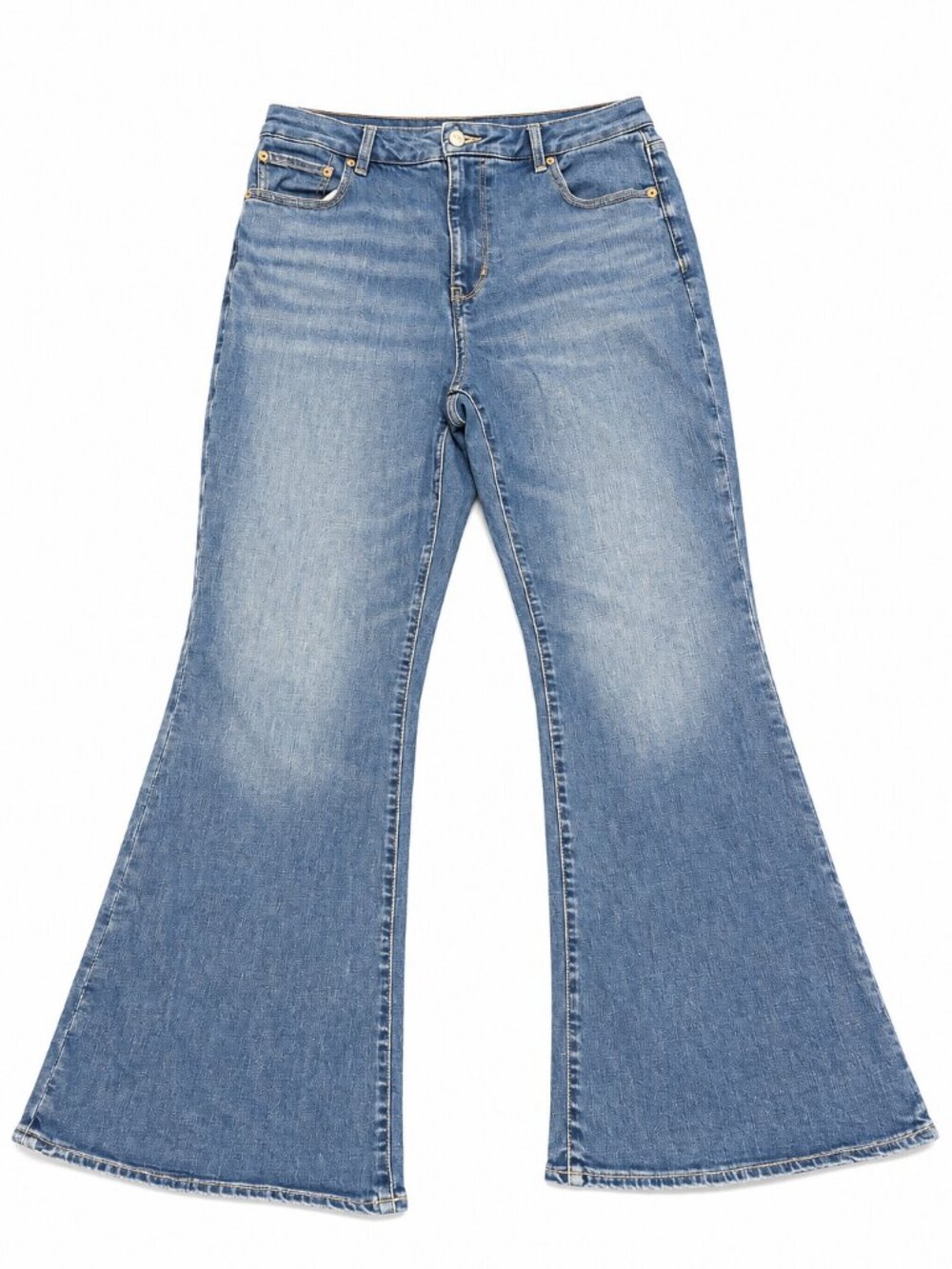 American Eagle Curvy Super High Rise Flare Jeans Women’s 18 Regular Stretch Blue